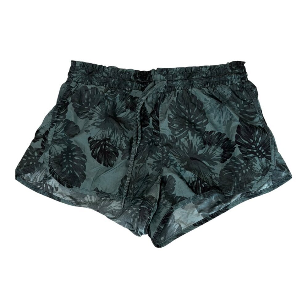 Aerie Running shorts Palm Pattern green/blue size M‎